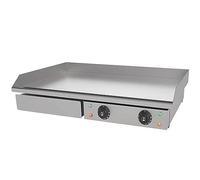 RUYICZB 29" Electric Griddle Commercial Countertop Griddle Flat Top Grill Hot Plate Dual Temperature Control Non-Stick Stainless Steel Teppanyaki Grill for BBQ Restaurant Kitchen, 4400W