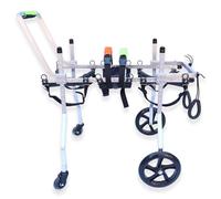 RUYICZB 4 Wheel Pet Wheelchair Dog Wheelchair for Back Legs Lightweight Walk Tool Exercise Easy Assemble Pet Wheelchair Small Dog Carts Portable Pets Cart with Wheels,XL