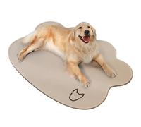 RUYICZB Dog Cooling Mat, Pet Cooling Mats for Dogs, Washable Ice Silk Self Cool Pad Pet Cool Mats for Dog And Cat in Summer Crate Kennel Bed Sofa Floor Car Seat,Beige,19.7x27.5in