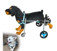 RUYICZB Dog Wheelchair for Back Legs, Pet Wheelchair Lightweight & Adjustable Assisting in Healing, Dog Cart with 4 Wheels, Walking Mobility Aids for Small Pets Hind Limbs,S