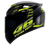 RUYICZB Full Face Motorcycle Helmet with Tinted Visor And Air Vents DOT/ECE Approved Premium Quality And Compact Lightweight Street Bike Motorbike Helmets for Men And Women,Black yellow,M 54~56CM