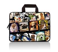 RUYIDAY 11 11.6 12 12.1 12.5 inch Laptop Carrying Bag Chromebook Case Notebook Ultrabook Bag Tablet Cover Neoprene Sleeve Fit Samsung Acer HP DELL Lenovo Asus (Cute Dogs)