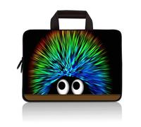 RUYIDAY 14 15 15.4 15.6 inch Laptop Handle Bag Computer Protect Case Pouch Holder Notebook Sleeve Neoprene Cover Soft Carrying Travel for Dell Lenovo Toshiba HP Chromebook ASUS Acer (Cute Hedgehog)