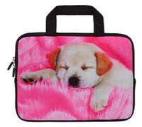 RUYIDAY 14 15 15.4 15.6 inch Laptop Handle Bag Computer Protect Case Pouch Holder Notebook Sleeve Neoprene Cover Soft Carrying Travel for Dell Lenovo Toshiba HP Chromebook ASUS Acer (Sleeping Dog)