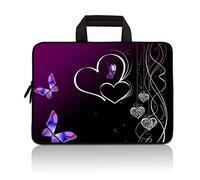 RUYIDAY 14 15 15.4 15.6 inch Laptop Handle Bag Computer Protect Case Pouch Holder Notebook Sleeve Neoprene Cover Soft Carrying Travel for Dell Lenovo Toshiba HP Chromebook ASUS Acer