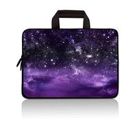 RUYIDAY 14 15 15.4 15.6 inch Laptop Handle Bag Computer Protect Case Pouch Holder Notebook Sleeve Neoprene Cover Soft Carrying Travel Case for Dell Lenovo Toshiba HP Chromebook ASUS Acer(Galaxy)