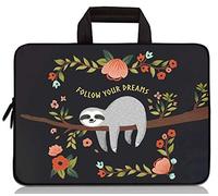 RUYIDAY 14 15 15.4 15.6 inch Laptop Handle Bag Computer Protect Case Pouch Holder Notebook Sleeve Neoprene Cover Soft Carrying Travel for Dell Lenovo Toshiba HP Chromebook ASUS Acer (Sloth)