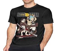 ruyin Men's Soul Eater Short Sleeve T-Shirt Black XL