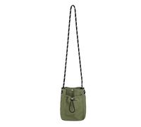 Ruyosn Nylon Shoulder Bag Ladies, Mini Phone Case, Drawstring Bag, Light Shoulder Bag, 20x13x4cm, Fixed Rope Shoulder Strap, green