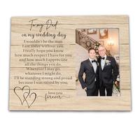 Ruyup Father of the Bride Gift from Groom, Wedding Picture Frame Gift for Dad - l wouldn't Be the Man l Am Today.. Dad Wedding Day Gift from Son, Thank You Gift for Dad