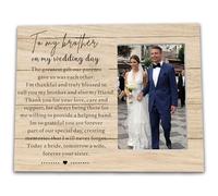 Ruyup Wedding Frame Gift for Brother from Bride-Picture Frame Gift for Brother from Sister-To y Brother on My Wedding Day-Photo Frame Gift for Brother on Her Wedding Day-Sister Gets Married