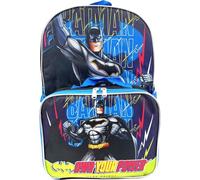 Ruz Batman Dark Knight 16 Inch Backpack With Detachable Matching Lunch Box