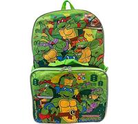 Ruz Group Licensed 16" Kids Backpack with Removable Lunch Box, Green, Multi Color, talla única
