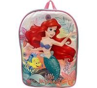 Ruz Kid's Licensed 15 Inch School Bag Backpack, Multicolor, L, Little Mermaid