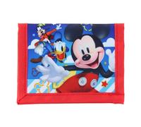 Ruz Little Boy Bifold Wallet With Zippered Pocket, Multicolored, Mickey Mouse