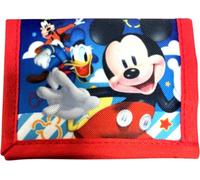 Ruz Little Boy Bifold Wallet With Zippered Pocket, Multicolored, Mickey Mouse