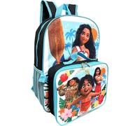 Ruz Moana Girl's 16 Inch Backpack With Removable Matching Lunch Box Set
