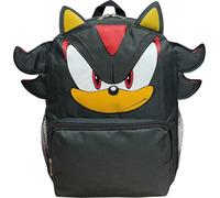 Ruz Sonic The Hedgehog 12" Small Backpack With 3D Features, Sonic - Shadow - Knuckles Kid's School Bag, Blue, Sonic 12", Shadow
