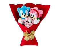 Ruz Valentine's Day Plush Bouquet, Sonic and Amy Rose Characters