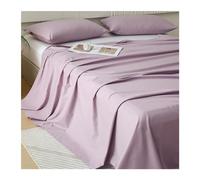 RUZGAR Flat Sheets Only Single/Twin Small Double/Full Queen King Size Bed 100% Cotton Brushed Flat Bed Sheets Ultra Soft and Breathable, Easy Care (Color : Purple, Size : 200x230cm-78x90 in)