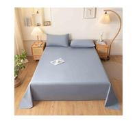 RUZGAR Waterproof Flat Sheets Twin Full Queen Size Bed Sheet Mattress Protector Sheet Luxury and Soft Bedspread(Light Gray,160x230cm)