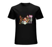 RUZHI RARE Banana Splits T-Shirt Cartoon 80S 90S Tv Vintage Movie Film Retro Mens UK Black M