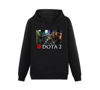 RUZHI RARE Dota 2 Heroes Defence of The Ancients Unisex Hooded Printed Pullover Hoodies Mensweatshirts Black L