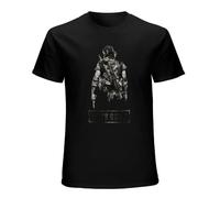 RUZHI RARE Horror Game Days Gone Retro T-Shirt Ride The Broken Road O'Neck Men's Men's Jungs T-Shirt Mongrel Mc Abschied Original Cotton Tops Black M