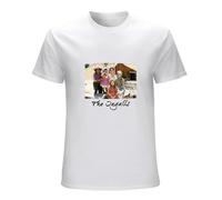 RUZHI RARE Men's Little House On The Prairie The Ingalls Michael Landon Retro Tv White T-Shirt White 3XL
