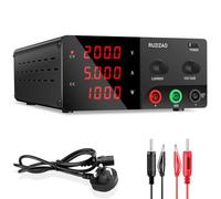 RUZIZAO Bench Power Supply Variable (0-200V, 0-5A) High Power 1000W DC Power Supply with Encoder Knob, Adjustable Switching Power Supply High Precision Lab Power Supply,Battery Charging Stable Output