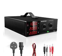 RUZIZAO Bench Power Supply Variable 100V 20A 2000W, High Power DC Power Supply with Encoder Knob and Output Switch, Lab Adjustable Switching Power Supplies, 4-Digit LED Display/Intelligent Fan