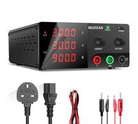RUZIZAO Bench Power Supply Variable, 30V 30A High Power 900W DC Power Supply Adjustable with Encoder Knob & Output Switch, Lab Switching Power Supplies 4-Digits LED Display for Repair/Test