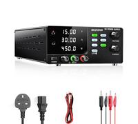 RUZIZAO DC Power Supply Variable, 0-15V 0-30A 450W High Power Switching DC Regulated Bench Power Supply with Output Switch, OCP & OVP, Memory Function, Encoder Knob, 4-Digit LED Display, Lock Button