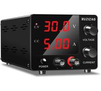 RUZIZAO DC Power Supply Variable 30V 5A, Mini Bench Power Supply with Upgraded