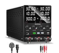 RUZIZAO Dual Bench Power Supply 30V 10A, 600W Max Power Two 4-digit Voltage Current Power Displays Series/parallel Conversion 30V 20A/60V 10A Encoder Adjustment High Power Regulated DC Power Supply