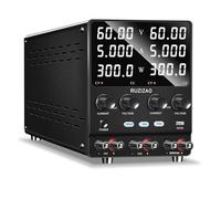 RUZIZAO Dual Bench Power Supply 60V 5A, 600W Max Power Two 4-digit Voltage Current Power Displays Series/parallel Conversion 60V 10A/120V 5A Encoder Adjustment High Power Regulated DC Power Supply