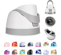 Ruzkq Replacement Lid for Owala, Compatible with Owala Cup 16oz 24oz 32oz 40oz, One Button Water Bottle Top Lid Replacement Accessory, Leakproof, BPA-Free, White