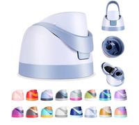 Ruzkq Replacement Lid for Owala Freesip, Compatible with Owala Cup 16oz 24oz 32oz 40oz, One Button Water Bottle Top Lid Replacement Accessory, Leakproof, BPA-Free, Light Blue