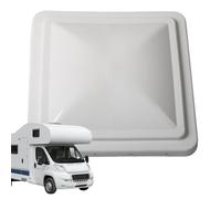 RV - 14 Inch Universal Weatherproof Rooflight, Travel Roofs Lid with Screen, White Poly Vents Cover | Manual Crank for Trailer, Motorhome, Conversion Winter Repair