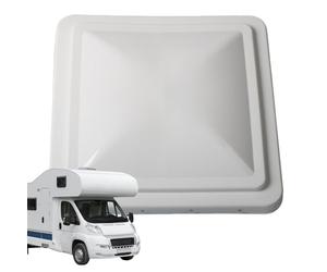 RV - 14 Inch Universal Weatherproof Rooflight, Travel Roofs Lid with Screen, White Poly Vents Cover | Manual Crank for Trailer, Motorhome, Conversion Winter Repair