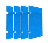 RV AC Filter Replacement Filters for-Dometic 3313107.103 3105012.003, for RV High-Efficiency Foam-Pad for Camper Grille Travel Trailer Replacement, 4 Pack 14” x 7.5” Filters Blue