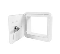 RV Access Hatch - Lockable Waterproof Field for Power Cord and Water Absorption, Multi-Purpose Trailer, Yacht, Conversion, Safe Accessories, Secure Cable Management, Weatherproof Door, Marine Outdoor