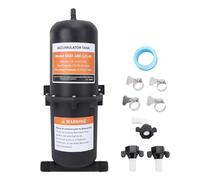 RV Accumulator Tank 1L Pre Pressurized 10 125PSI 1 2 Inch MNPT Port Universal Pressure Tank for Boat Yacht RV Water Systems PA Plastic 30x14 4cm