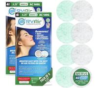RV Air AC Filter - Air Conditioner Replacement Filters - RV Air Cleaner - Camper Accessories for Travel Trailers - Easy to Install Air Vent Filter - 5.25 round x 0.75 in (8 Filters for AC 140G)