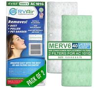 RV Air - Air Conditioner Replacement Filters - RV Air Cleaner - Camper Accessories for Travel Trailers - Easy to Install Vent Filter - 2 Pack (13.5 x 6 x 0.75 in) - 101G