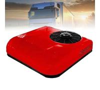 Rv Air Conditioner, 12V/24V Overhead Air Conditioner For Vehicle, All-In-One Intelligent Air Conditioner, Suitable For Rv, Excavator, Motorhome, Excavator Truck, Bus, Van,Red-24V