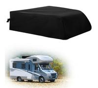 Rv Air Conditioner Cover, Black 600D Oxford Fabric Rv Conditioner Cover for Roof with PVC Coating Waterproof Rv Ac Cover for Winter Compatible with Dometic Brisk II