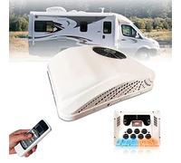 RV Air Conditioner Rv Air Conditioner 12V/24V Dc Rooftop Rv Air Conditioner 2 In 1 Electric Parking Air Conditioner With Cooling And Heating, Motorhome Air Conditioning System For Car Rv Truck Camper