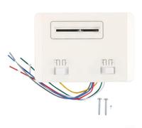 RV Air Conditioner Thermostat 12V 24V Single Stage Heating Cooling - For Coleman - For Mach 15 3 Plus 1 III 8 Series ABS Housing - For Easy Install(White)