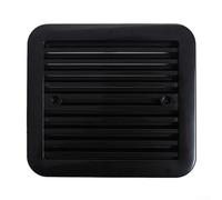 RV and Caravan Ventilation Fan Grille with Double Window Side Design, ABS Material for Air Exchange in Refrigerators and Air Vents, Suitable for Multiple Vehicle Types (Black)